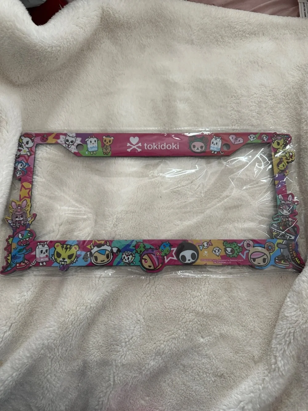 tokidoki Pink Character License Plate Frame – car Accessories - Picture 1 of 2